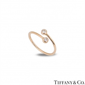 Tiffany & Co. Rose Gold Diamond Elsa Peretti Ring Tiffany & Co. Rose Gold Diamond Elsa Peretti Ring
